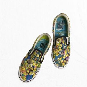 Vans The Simpsons Skate Slip-On Sneakers Unisex Men 5 / Women 6.5